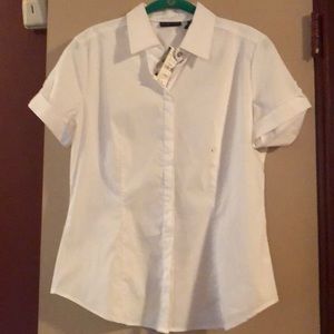 Brand New .. White button down women’s shirt